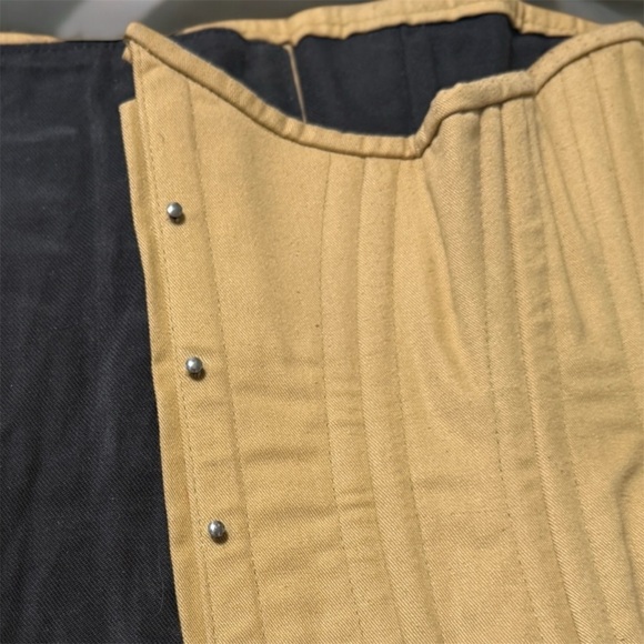 Tan Corset Bustier, Waist Trainer, High Shape-ware, Under-Bust, Boned, Cotton 26 - Picture 9 of 11